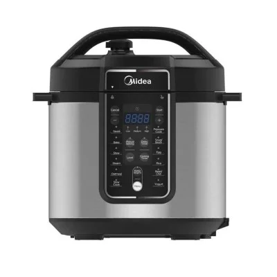Midea P.cooker/6L Gross/4L Net/8 Menus - Black